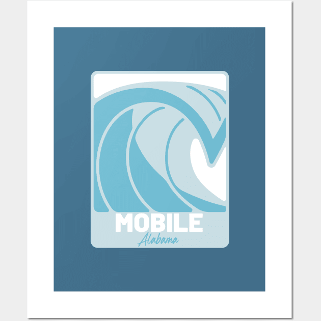 Mobile Beach Alabama - Atlantic Ocean AL Crashing Wave Wall Art by Go With Tammy